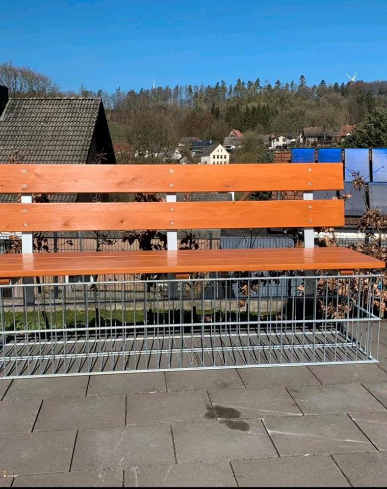 Gartenbank wetterfest feuerverzinkt, Bangkirai Holz 375 € Versand möglich