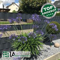 Garten Zaun 20m inkl Sichtschutz 183 Höhe 868 Doppelstabmattenzaun verz anth