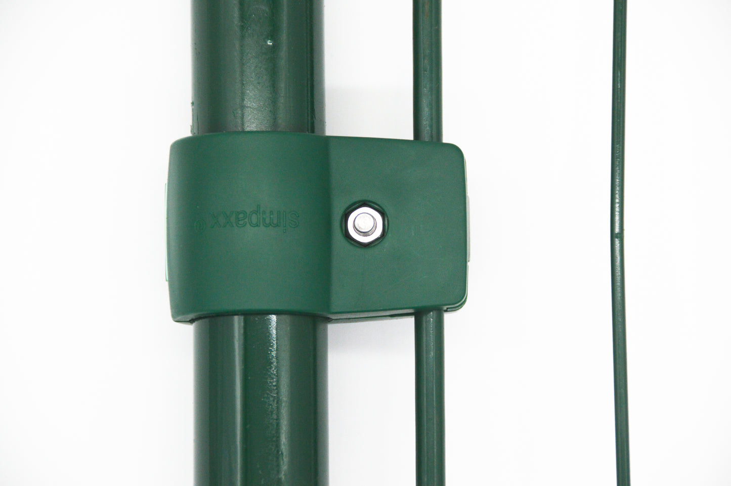 Endverbinder Simpaxx II (für Rundpfosten 34mm) Vollgrün