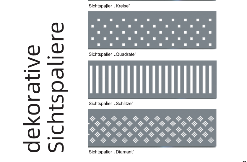 Zaun Elemente Sichtschutz hochwertig in verzinktem Stahlblech