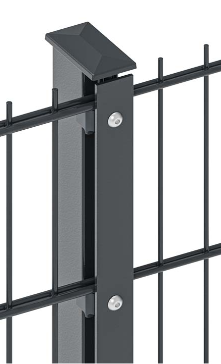 Pfosten 60x40 mit Abdeckleiste in Anthrazit (7016)