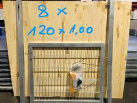 Gartentor verzinkt 120x100 cm mit Rahmen & Locinox Schloss | Restposten