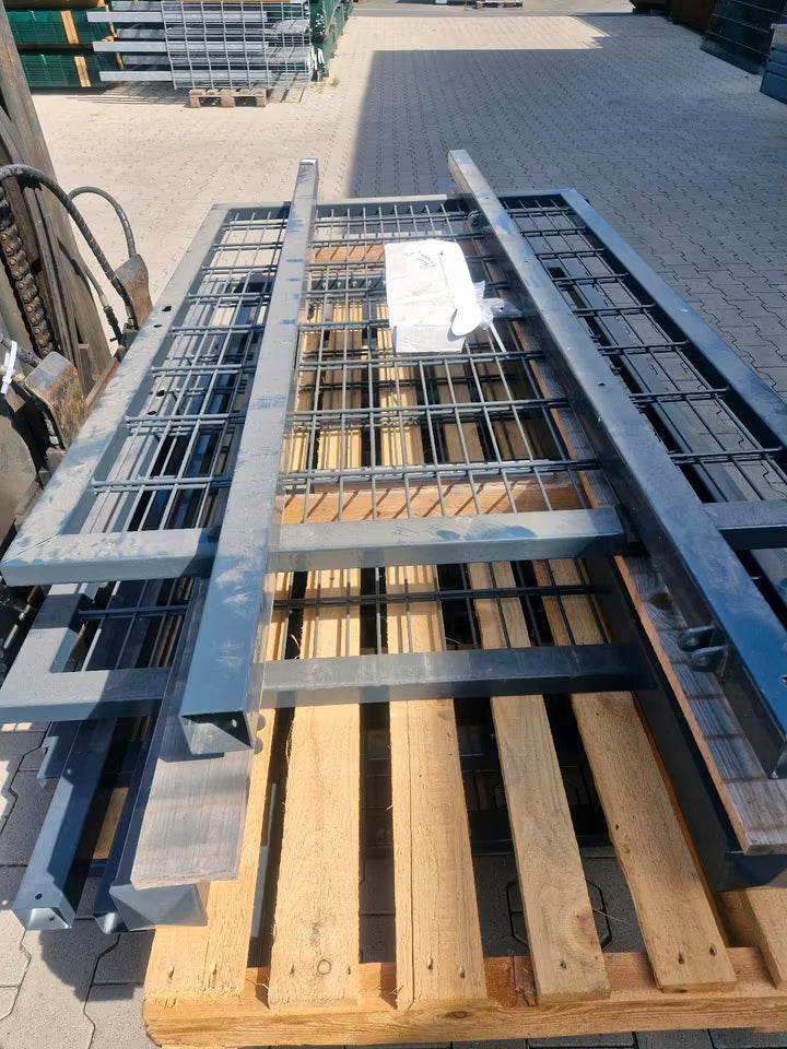 Gartentor Doppelstabmatte 8/6/8 – 180 x 117 | Locinox-Schloss | Sofort verfügbar B Ware