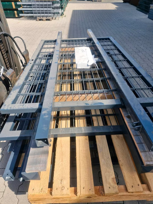 Gartentor Doppelstabmatte 8/6/8 – 180 x 117 | Locinox-Schloss | Sofort verfügbar B Ware