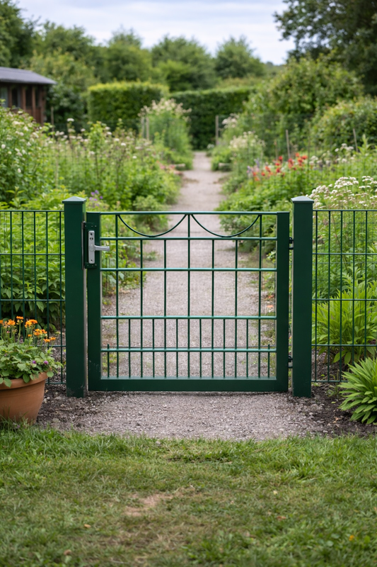 Gartentor 80x90 cm Grün inkl. Locinox Schloss – Sortimentswechsel –  günstig