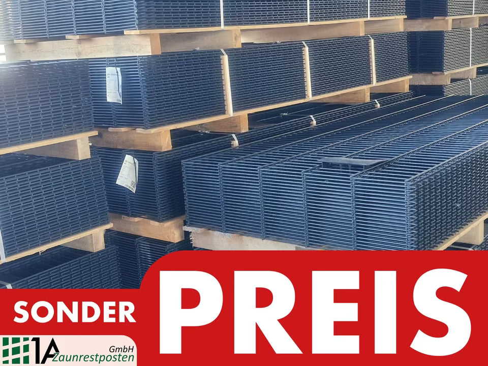 Zaunanlage 75m –183 h verzinkt anthrazit – komplett“
