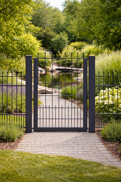 Gartentor Anthrazit 90×120 cm – Verzinkt & pulverbeschichtet | Günstig