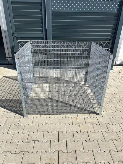 Kompostkorb verzinkt aus Secufence | Stabiler Drahtkomposter für Gartenabfälle