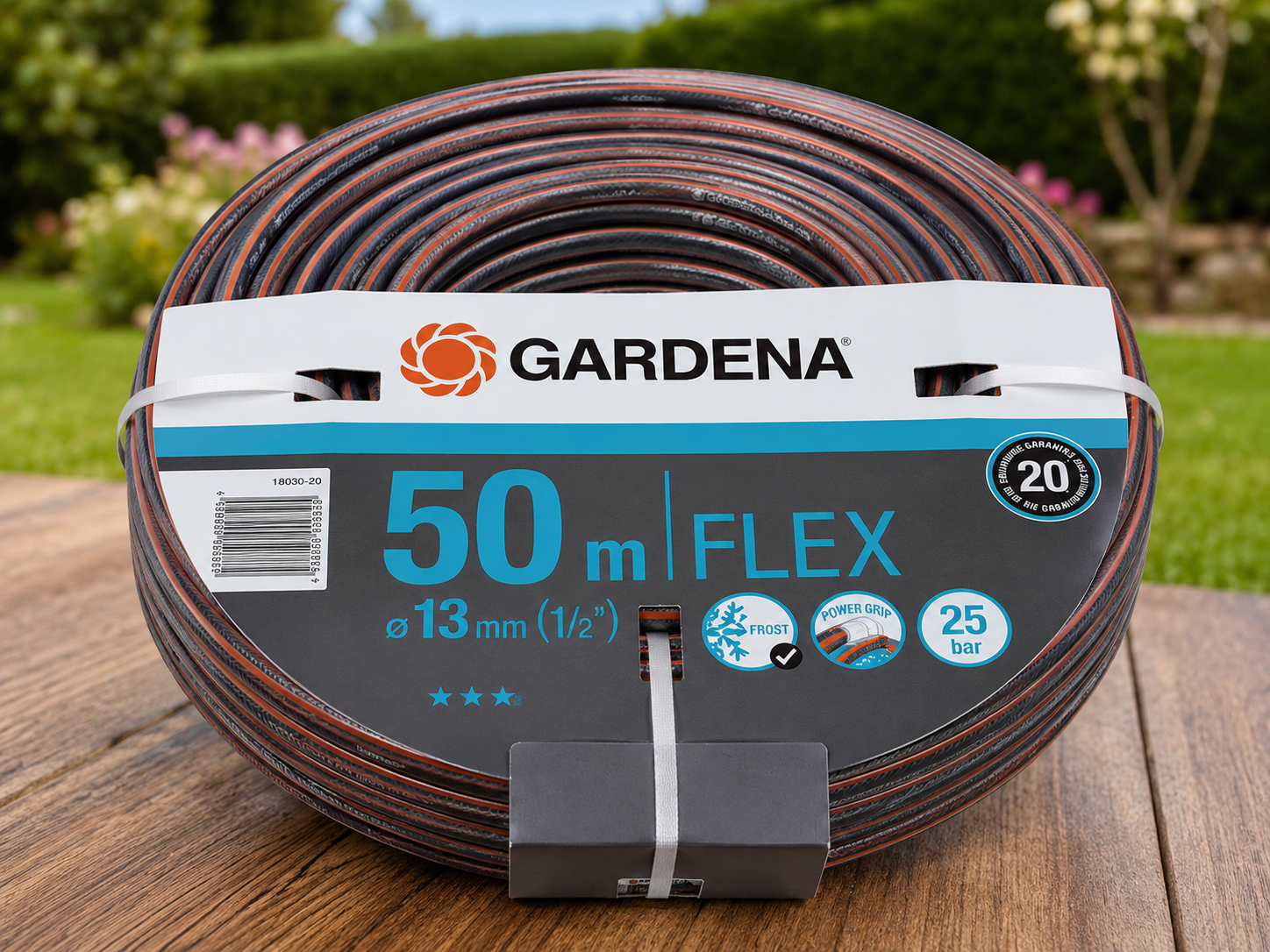 GARDENA Flex Gartenschlauch 50 m – 1/2" (13 mm) – Neu | Restposten | Beschädigte Verpackung