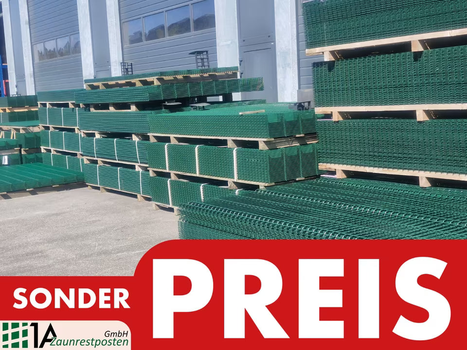 25m Doppelstabmatten Zaun Grün 656 Höhe 103 - 300 €