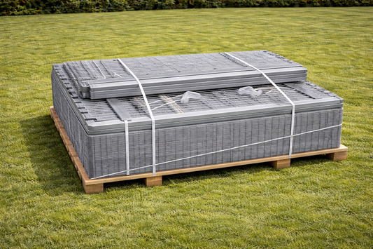 Doppelstabmattenzaun 25 m, 1,23m Hoch  B-Ware Restposten inkl. Pfosten