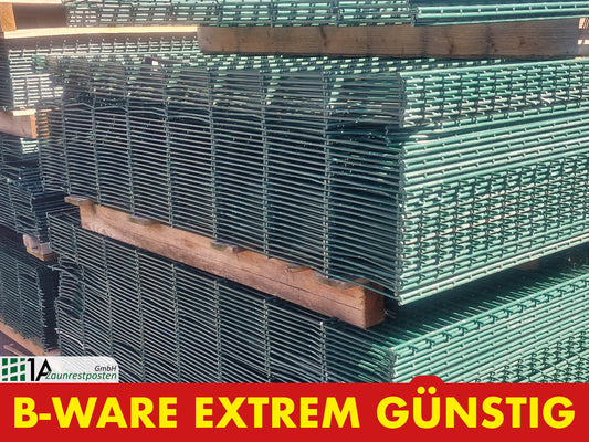 Doppelstabmattenzaun 25 m, 0,83m Hoch  B-Ware Restposten inkl. Pfosten | Saisonabschlusspreis