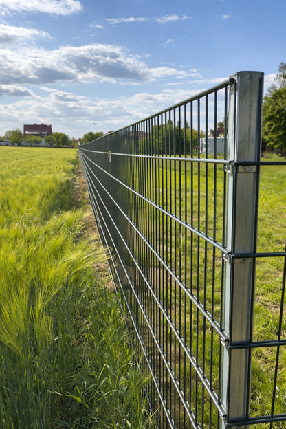 Doppelstabmattenzaun Komplettset – 100 m – Höhe 163 cm – anthrazit verzinkt