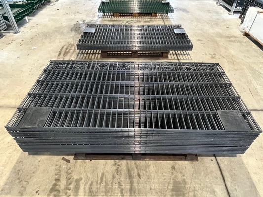 Schmuckmatten1, 1m Hoch, Grün/Anthrazit