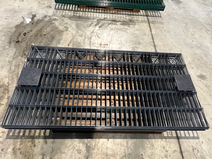 Schmuckmatten, 1m Hoch, Grün/Anthrazit