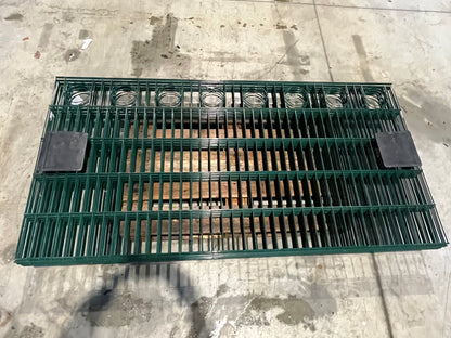 Schmuckmatten, 1m Hoch, Grün/Anthrazit