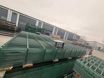 Doppelstabmattenzaun 25 m, 1,83m Hoch 656 B-Ware Restposten inkl. Pfosten | Saisonabschlusspreis