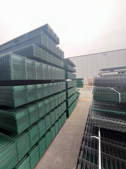Doppelstabmattenzaun 25 m, 1,23m Hoch  B-Ware Restposten inkl. Pfosten