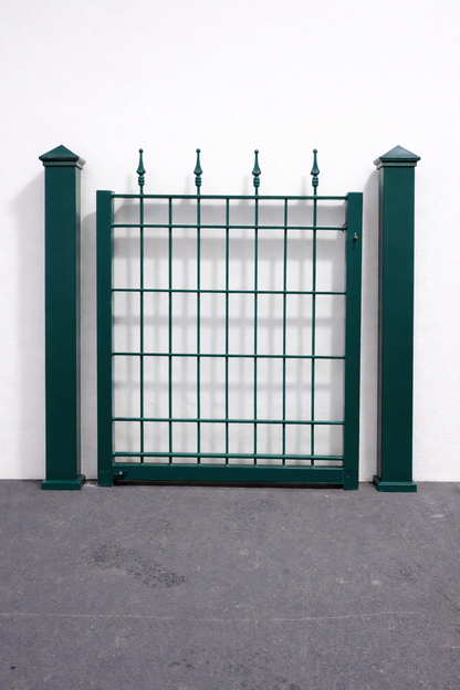 Gartentor 100 x 90 cm mit Locinox-Schloss – pulverbeschichtet Grün