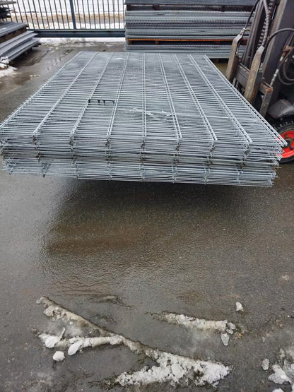 Doppelstabmattenzaun 163 cm hoch verzinkt 6/5/6 – 50 m – B-Ware