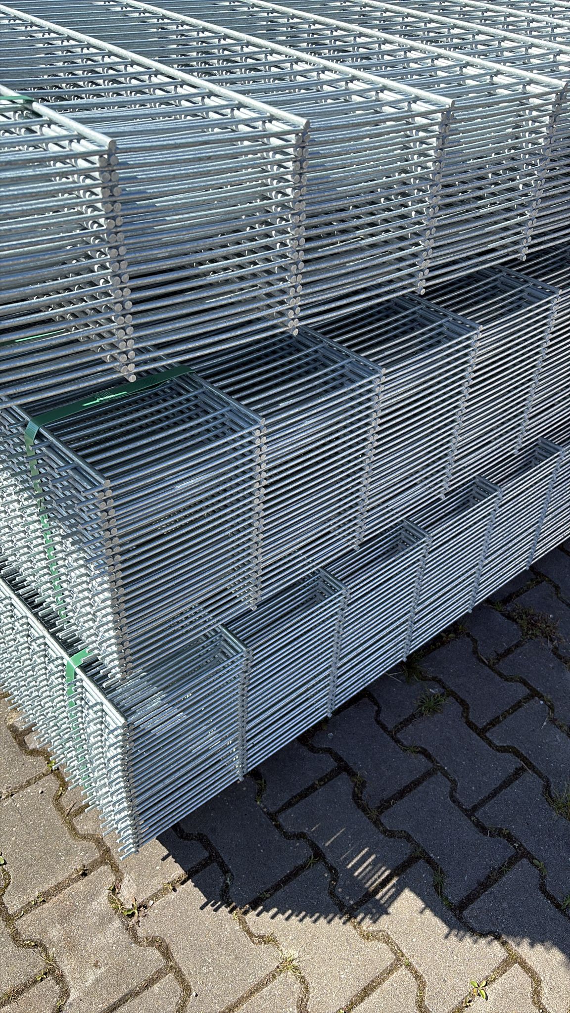 Doppelstabmattenzaun 25 m verz anth 103 Restposten B Ware Top!