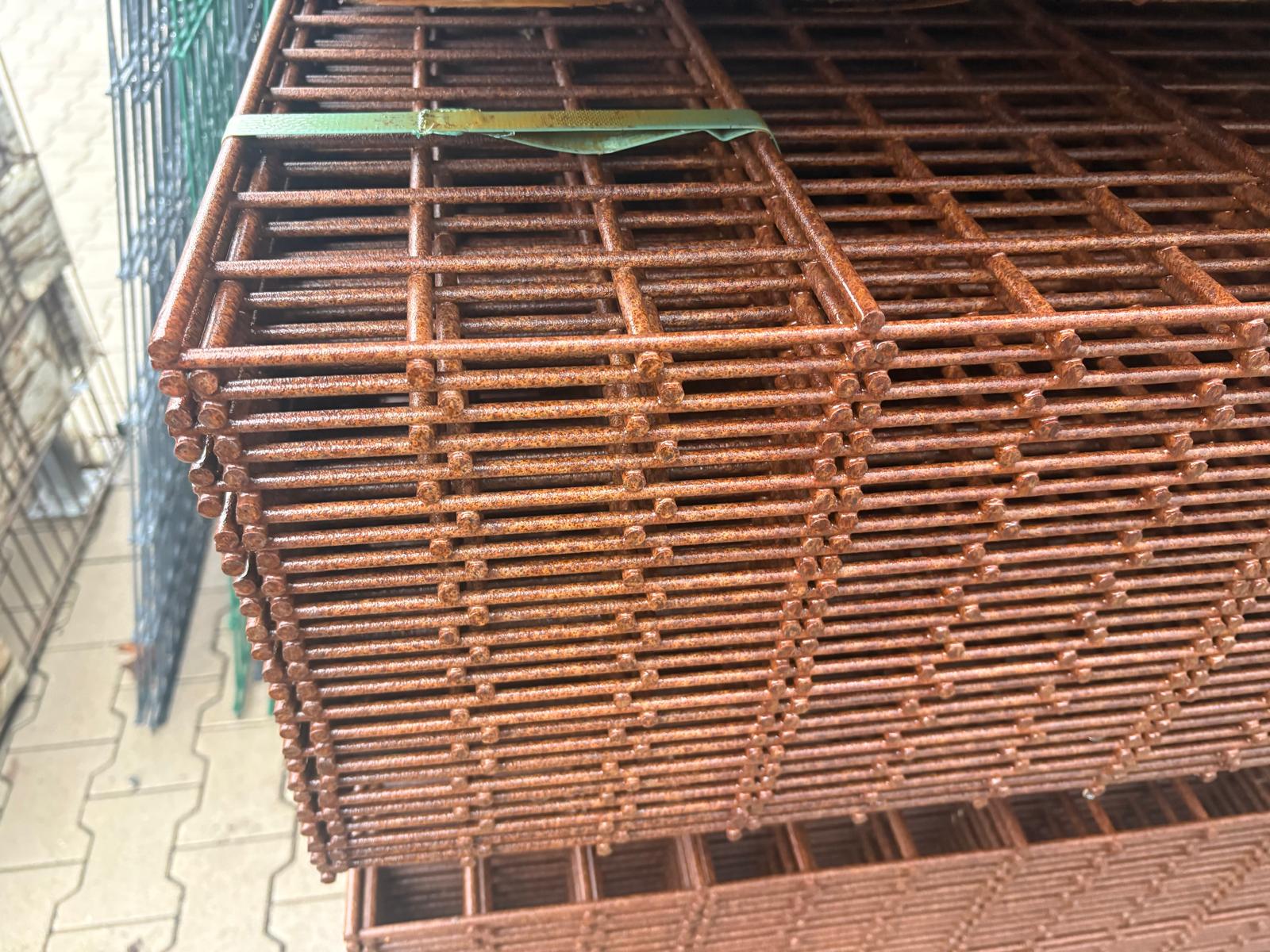 40 Doppelstabmatten 203 h roh 8/6/8 – Gitterabstand 50 x 50 mm – nur 1.200 € Komplettpreis