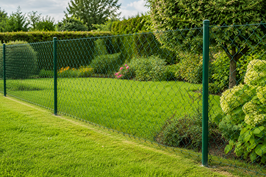Maschendrahtzaun Grün 150 cm x 15 m | Maschendraht-Geflecht