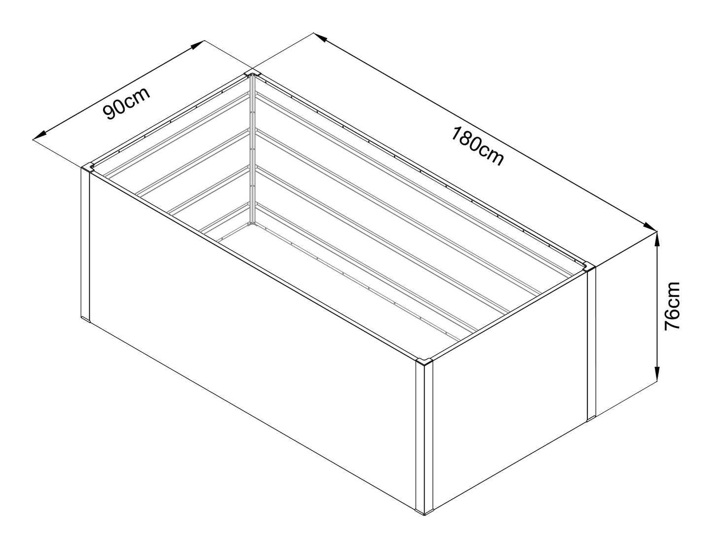 Hochbeet Twin-Wall Größe L