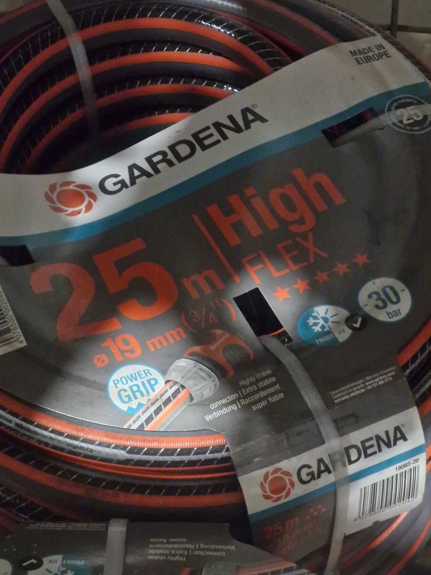 GARDENA HighFLEX Gartenschlauch 25 m 19 mm (3/4") – 30 Bar, leistungsstark & knickfest