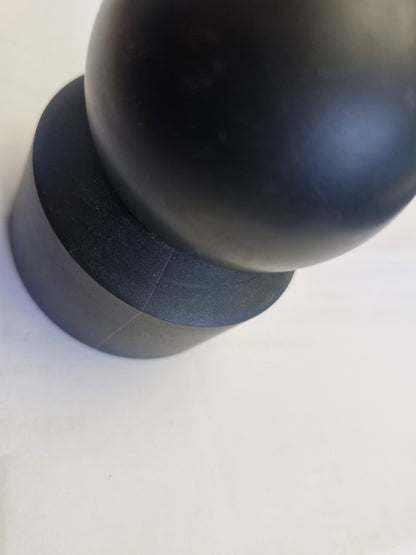 Kunststoff-Kugelkappe Ø 60 mm – B-Ware | Schwarz | Rundpfosten für Tor