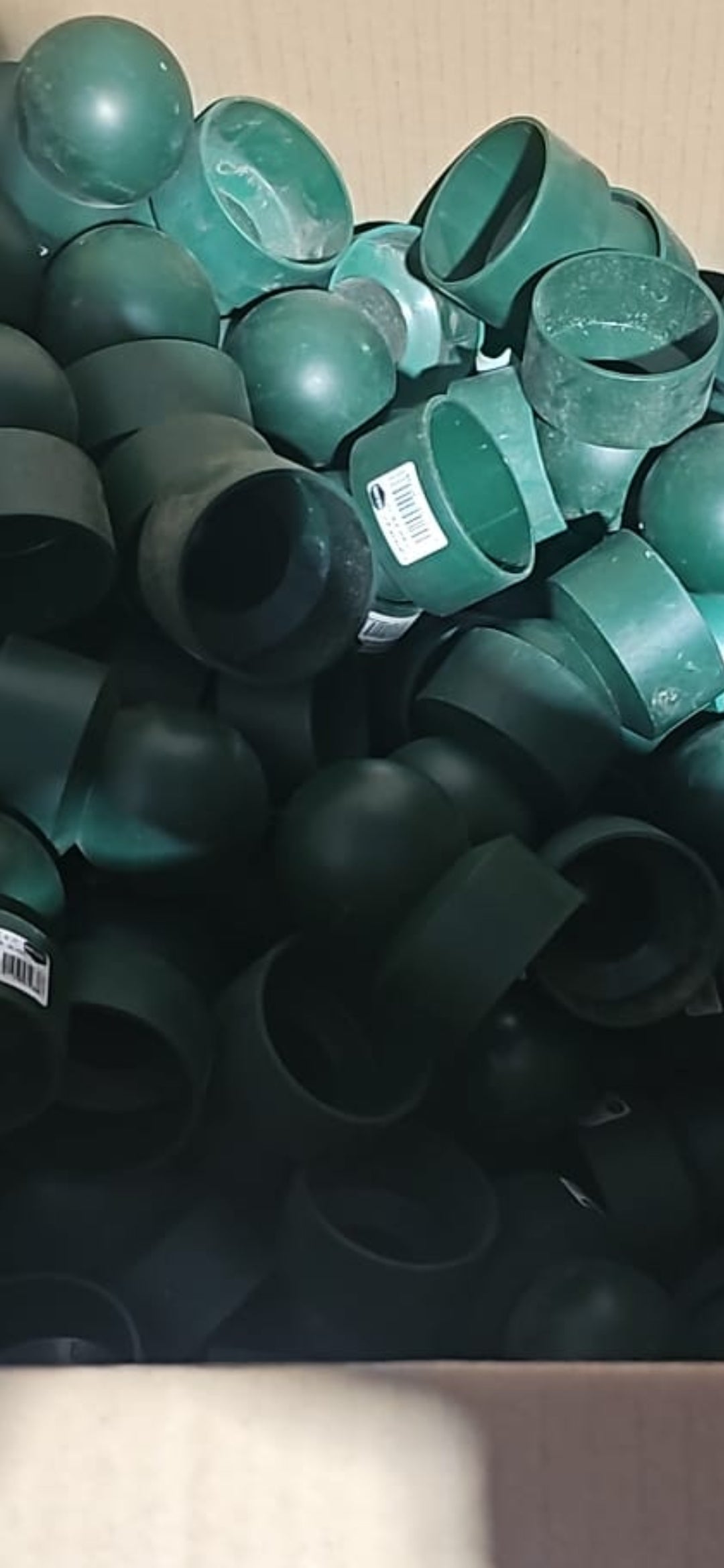 Kunststoff-Kugelkappe Ø 60 mm – B-Ware | Schwarz | Rundpfosten für Tor