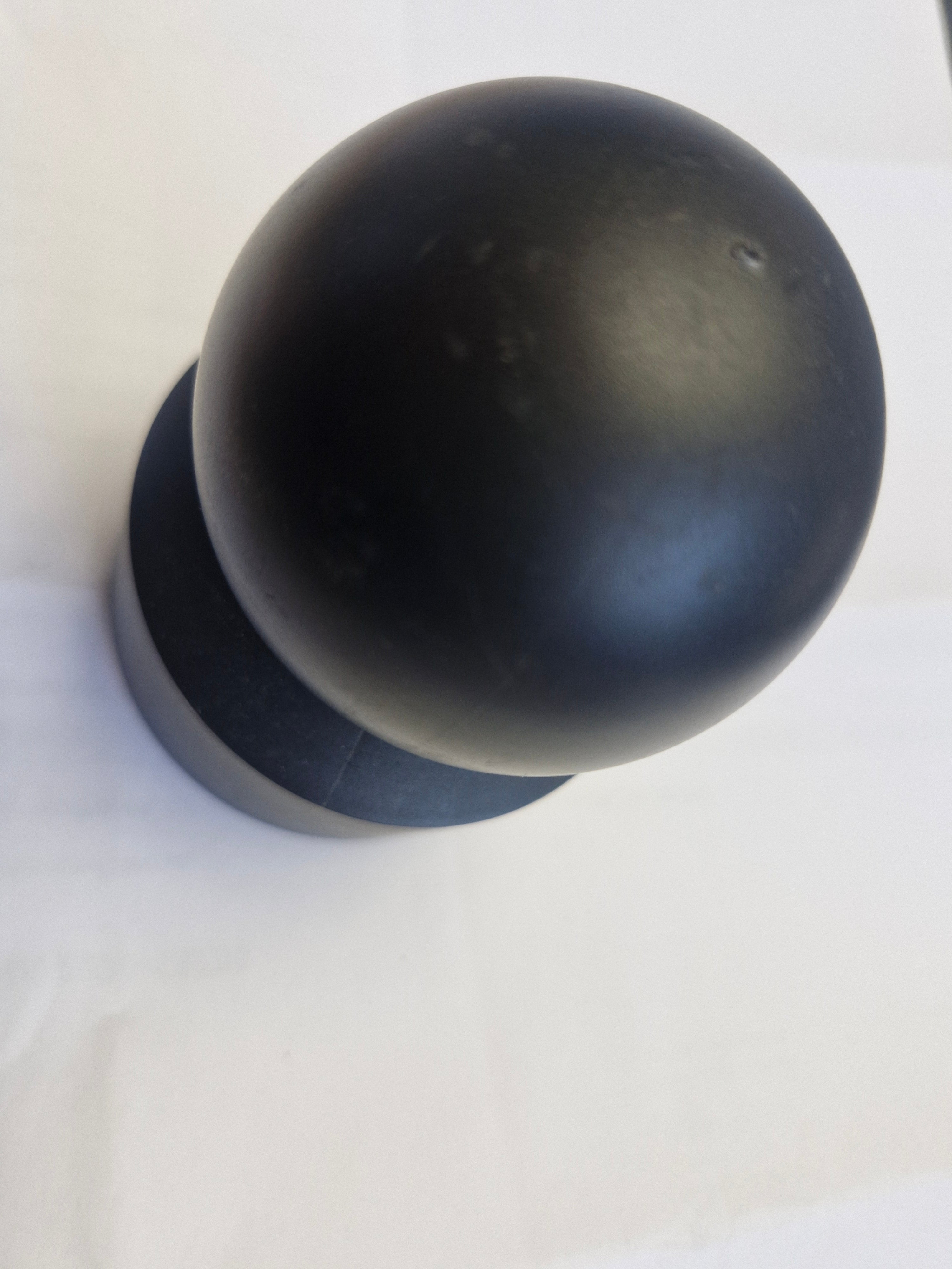 Kunststoff-Kugelkappe Ø 60 mm – B-Ware | Schwarz | Rundpfosten für Tor