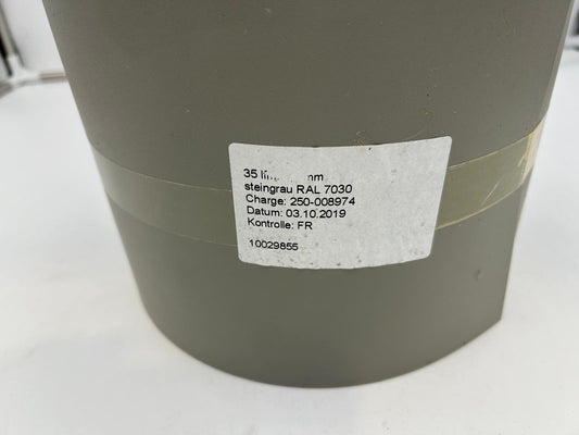 Sichtschutzstreifen 35 m Rolle – Steingrau RAL 7030 für Doppelstabmattenzaun