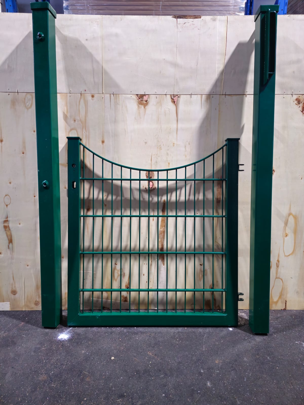 Schmucktor verzinkt Grün – 100 × 90 cm – mit LOCINOX Schloss