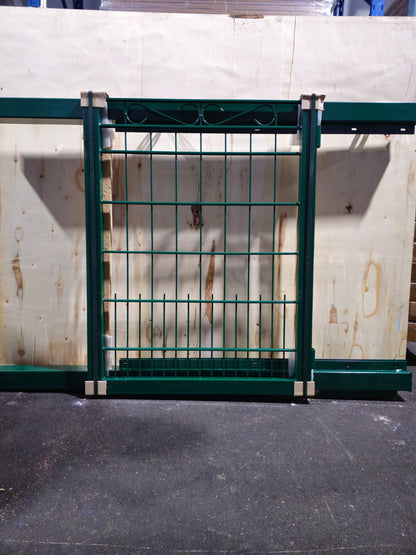 Schmucktor S-Reihe – 120 × 90 cm – verzinkt Grün – mit LOCINOX Schloss